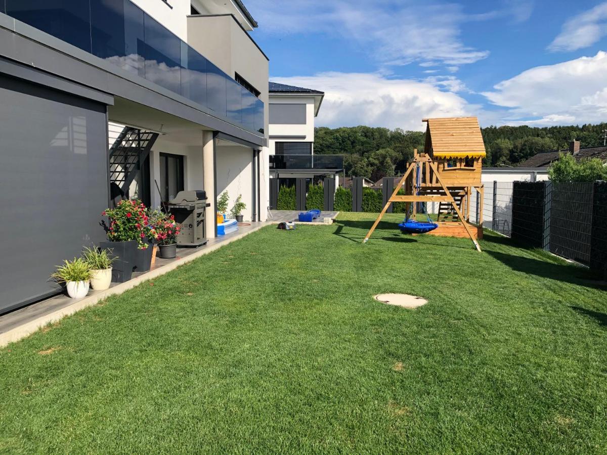 Moderne Ferienwohnung Mit Terrasse Und Garten Verwaltungsgemeinschaft Haldenwang Exterior photo